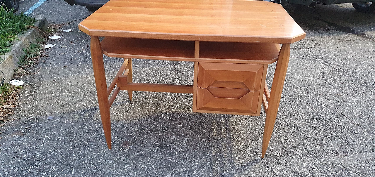 Cherry wood desk by La Permanente Mobili Cantù, 1960s 1