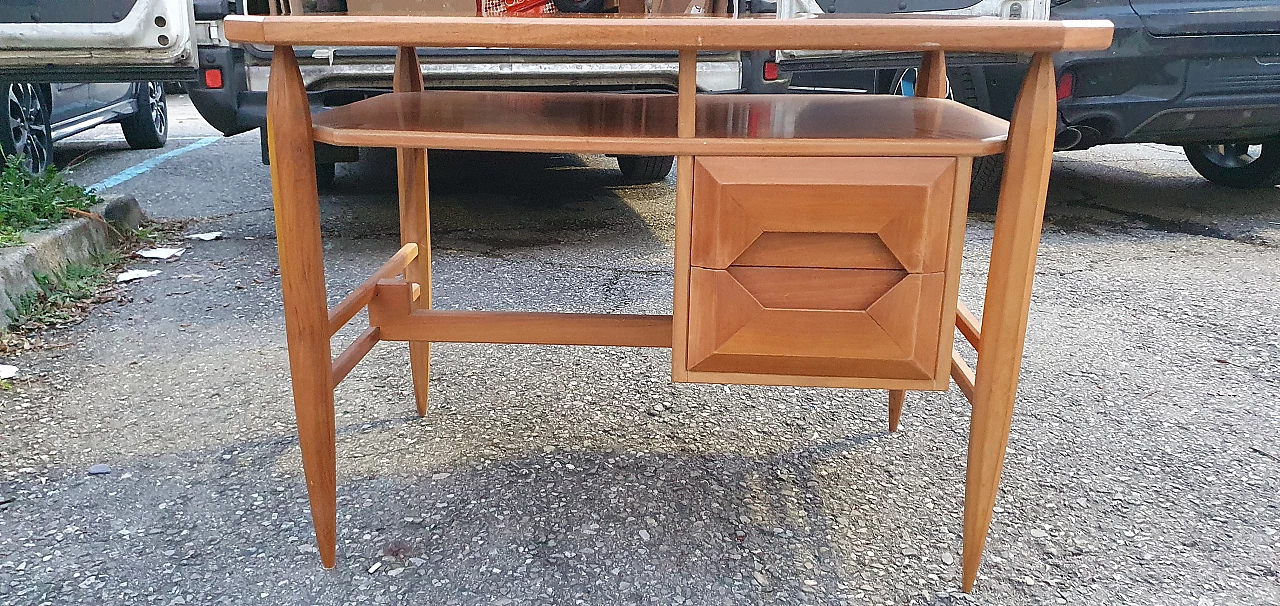Cherry wood desk by La Permanente Mobili Cantù, 1960s 3