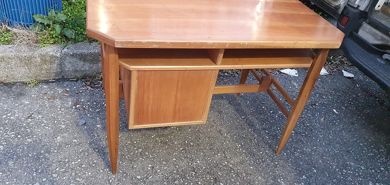 Cherry wood desk by La Permanente Mobili Cantù, 1960s 4