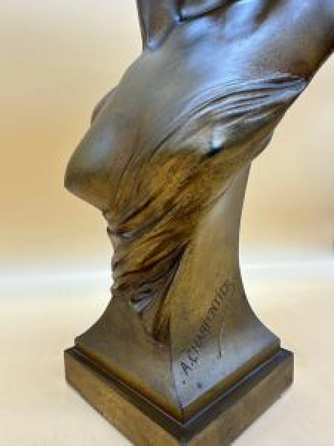 Alexandre Charpentier, busto femminile, scultura in bronzo 1