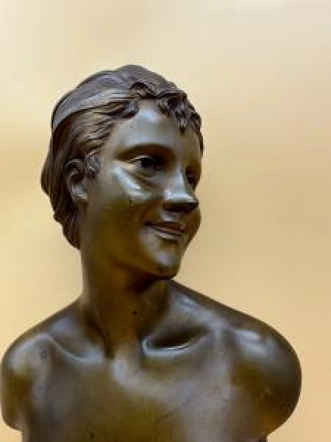 Alexandre Charpentier, busto femminile, scultura in bronzo 2