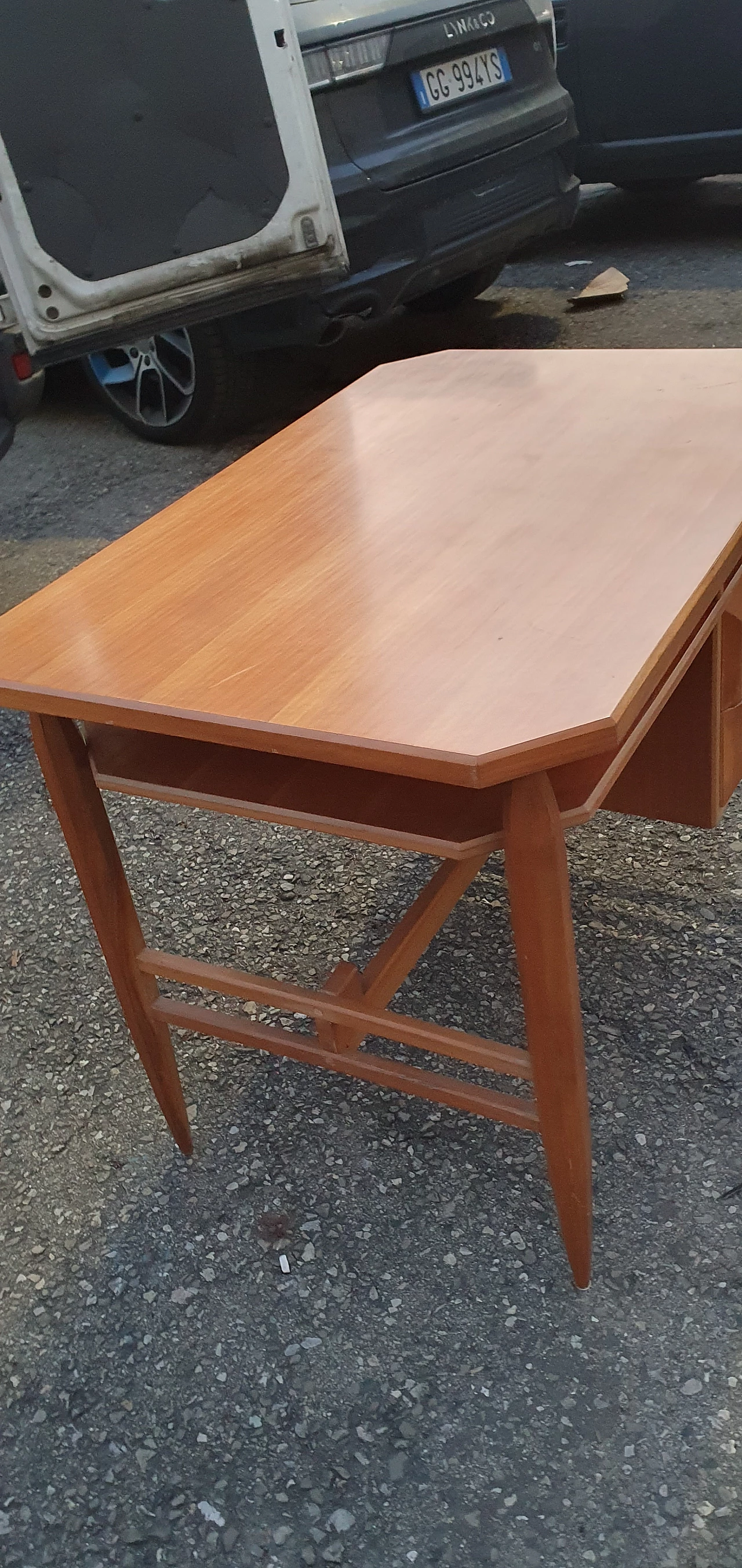 Cherry wood desk by La Permanente Mobili Cantù, 1960s 5