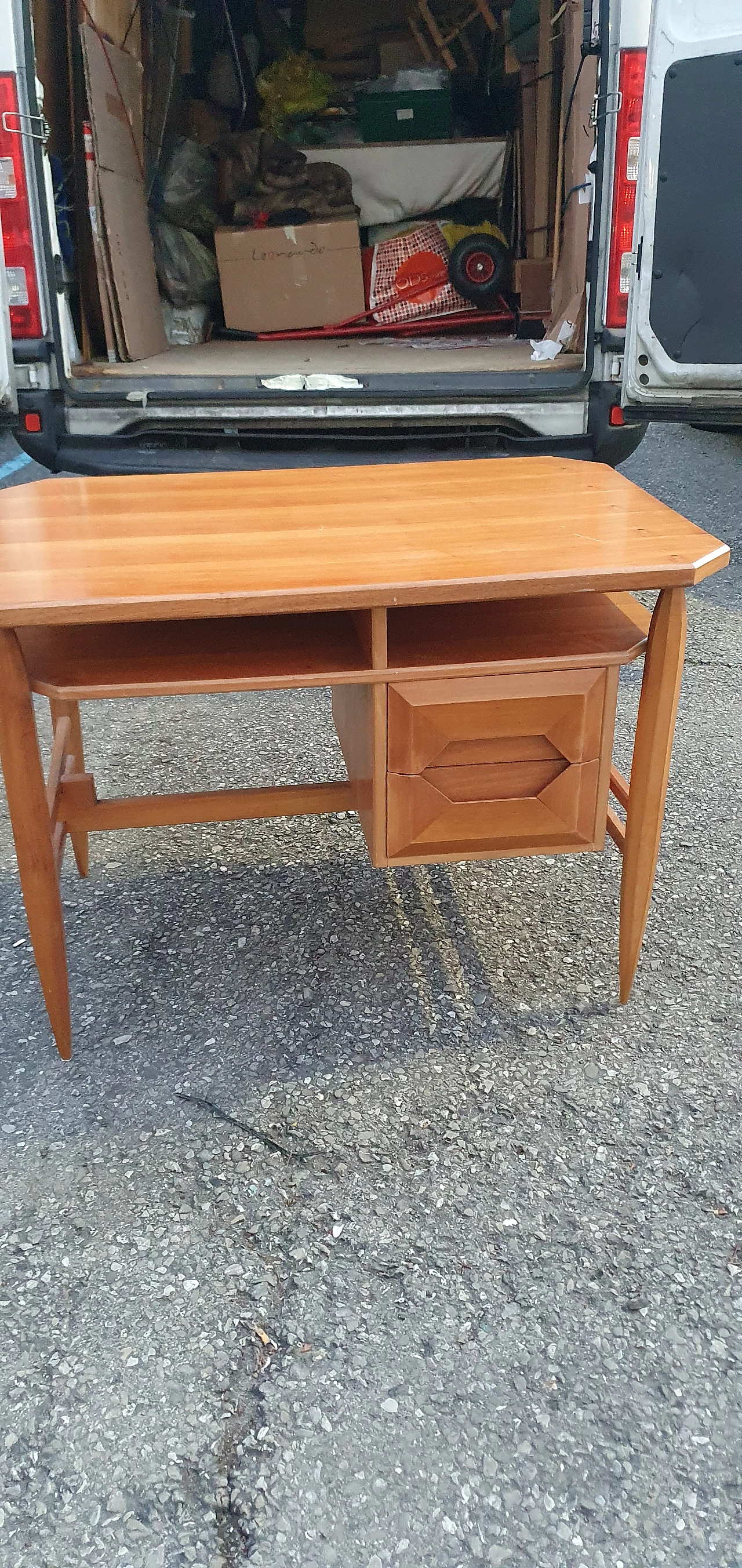 Cherry wood desk by La Permanente Mobili Cantù, 1960s 8