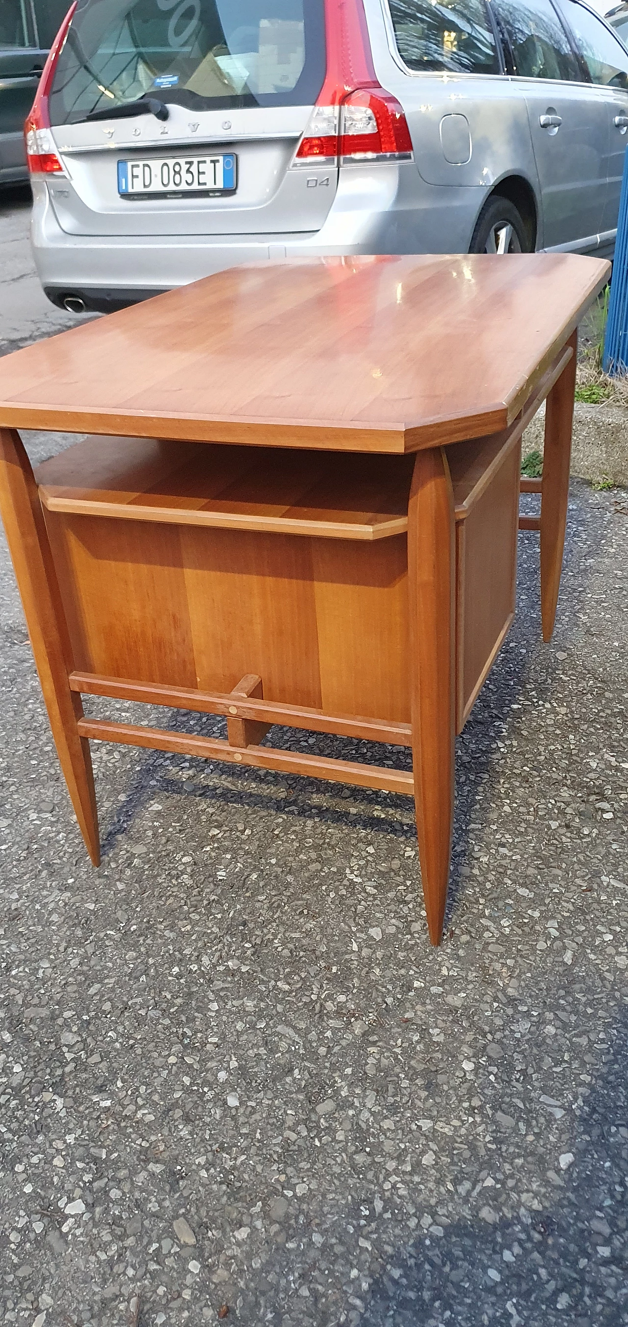 Cherry wood desk by La Permanente Mobili Cantù, 1960s 10