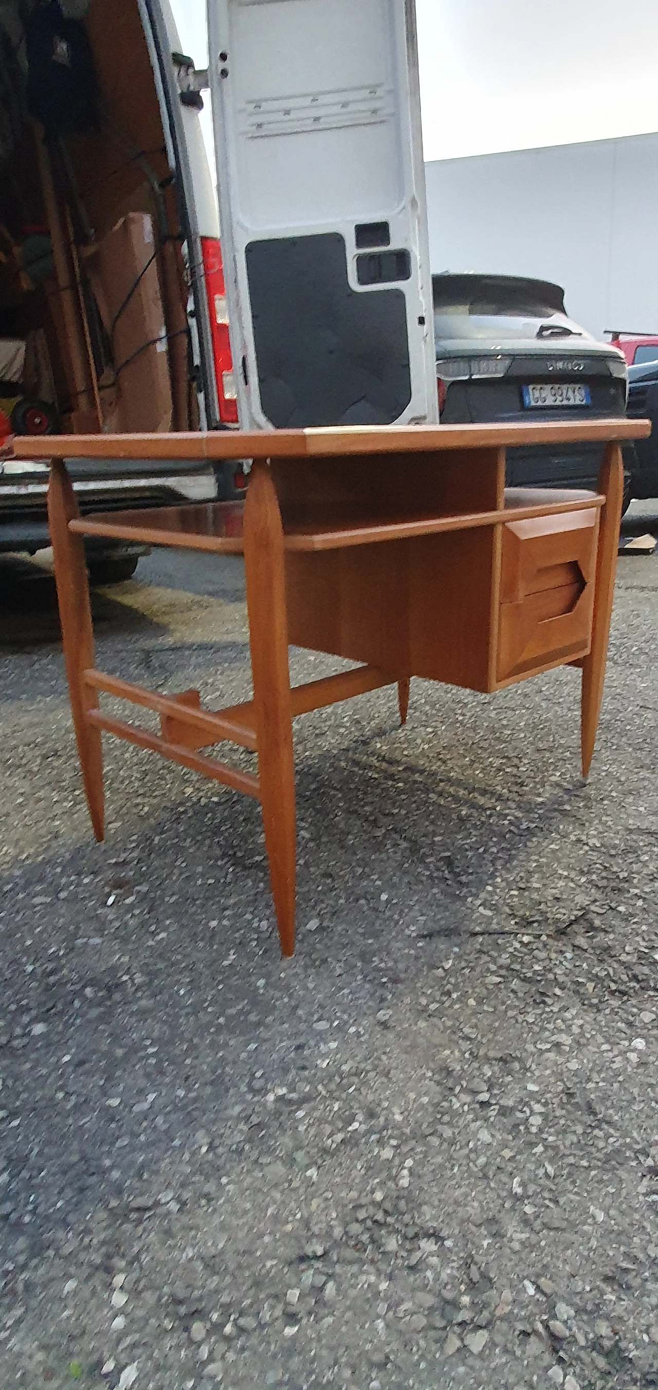 Cherry wood desk by La Permanente Mobili Cantù, 1960s 14