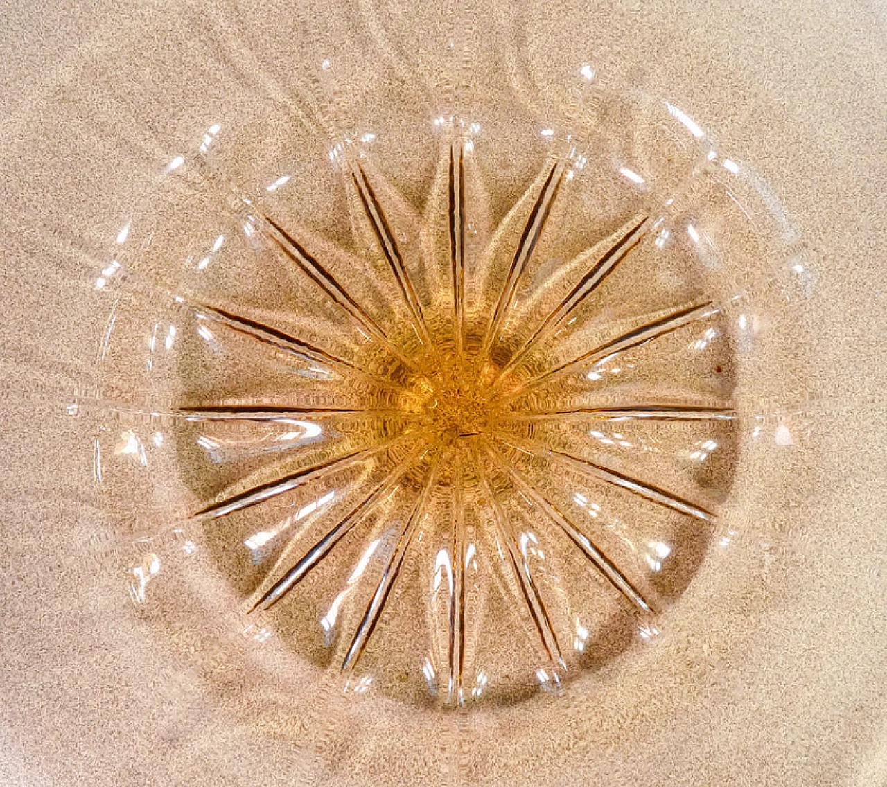 Piatto in vetro soffiato di Murano di Vittorio Zecchin, anni '40 5