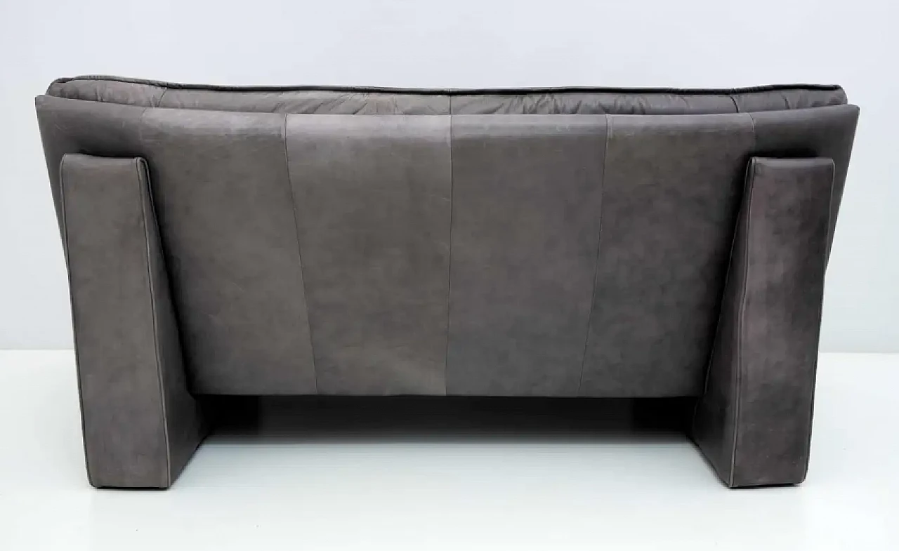 Coppia di divani in pelle di Nicoletti Salotti, anni '80 9