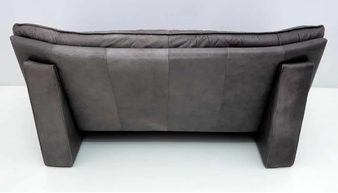 Coppia di divani in pelle di Nicoletti Salotti, anni '80 10