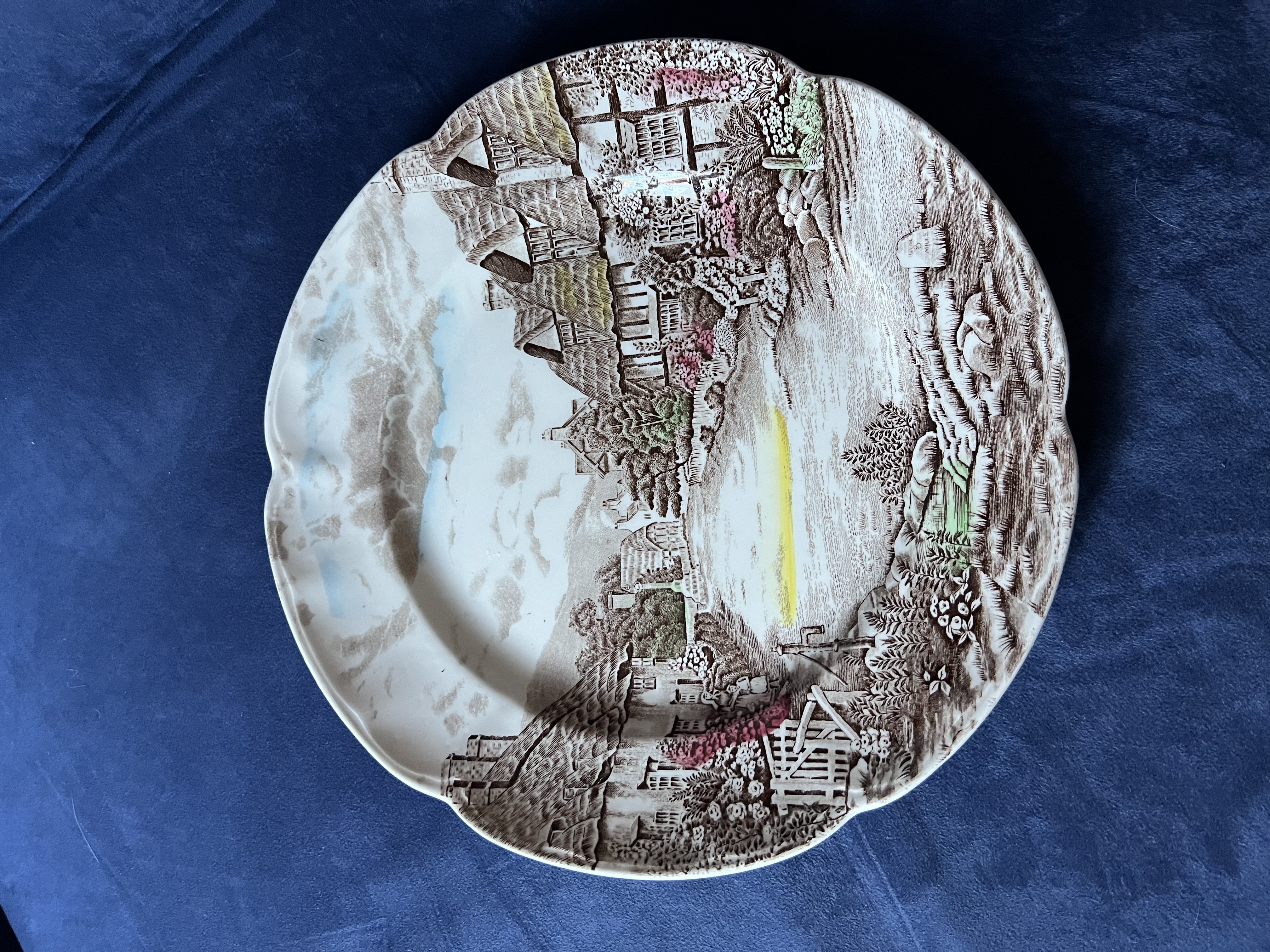 Olde English Countryside porcelain plate by Johnson Bros