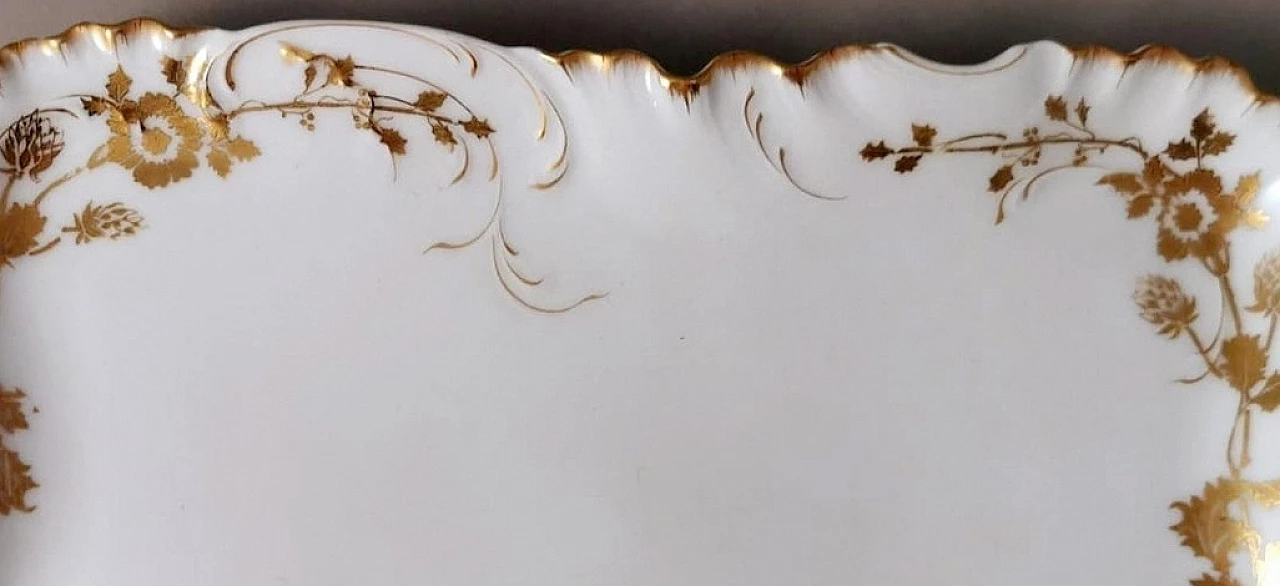 Vassoio in porcellana di Limoges di Haviland & Co., inizio '900 12