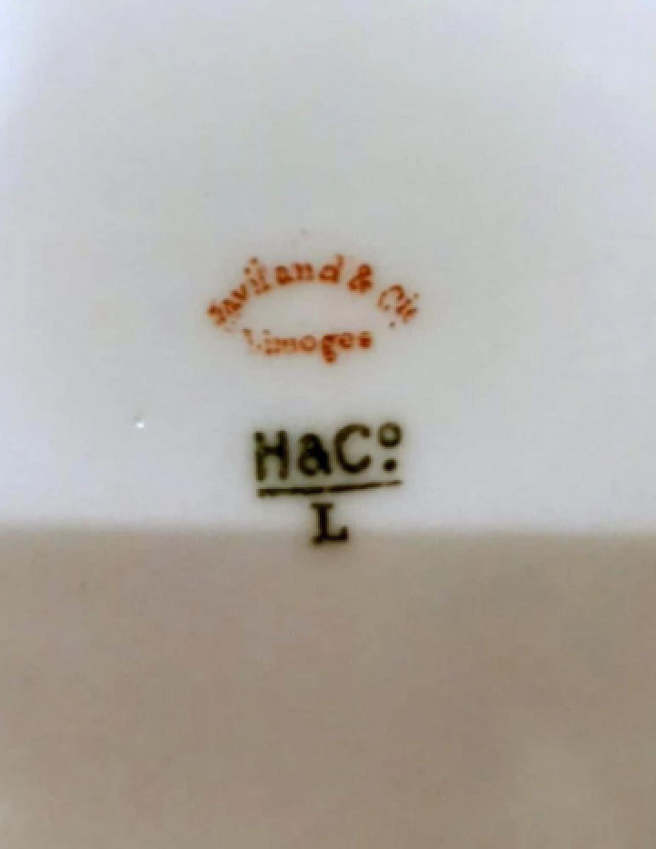 Vassoio in porcellana di Limoges di Haviland & Co., inizio '900 14