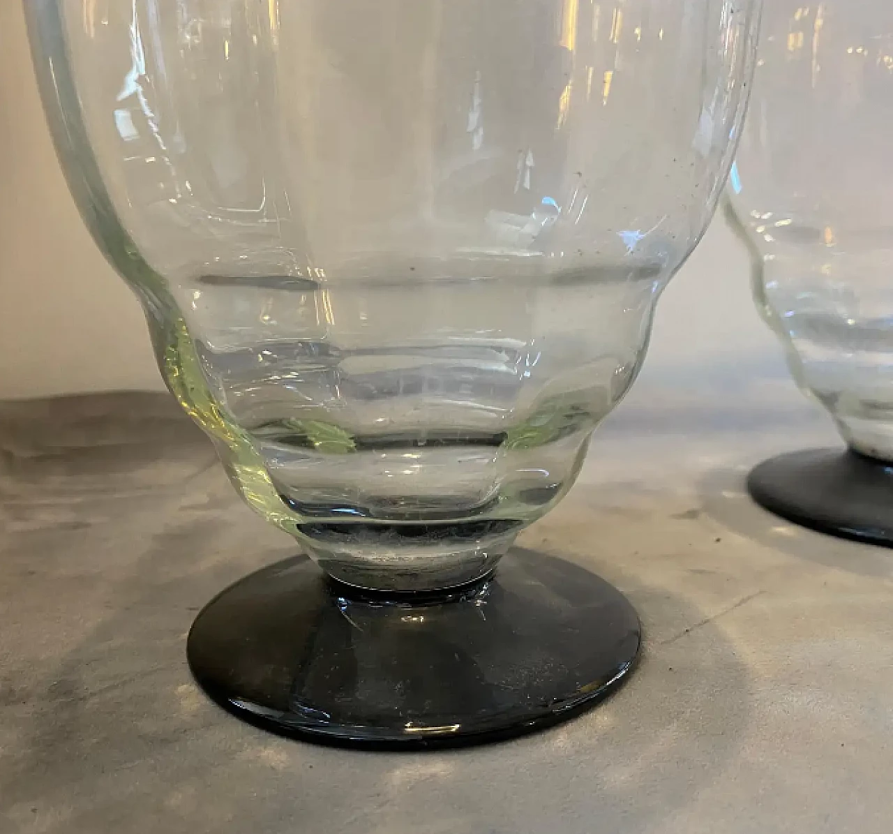 Pair of Murano glass bottles in the style of Napoleone Martinuzzi, 1930s 7