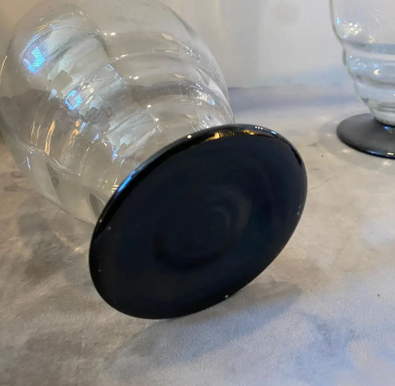 Pair of Murano glass bottles in the style of Napoleone Martinuzzi, 1930s 8