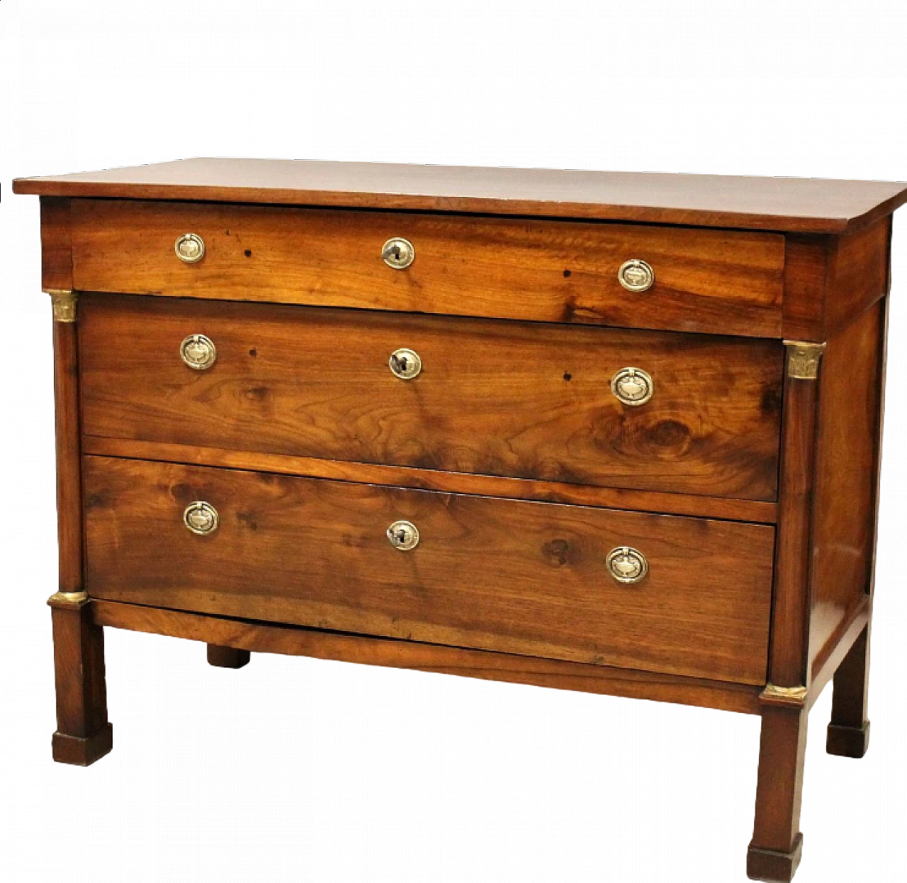 Cassettone Impero in noce, primo '800 11