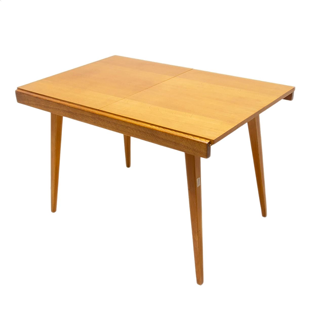 Folding ash and beech table by Frantisek Jirák for Tatra Nábytok, 1970s 19