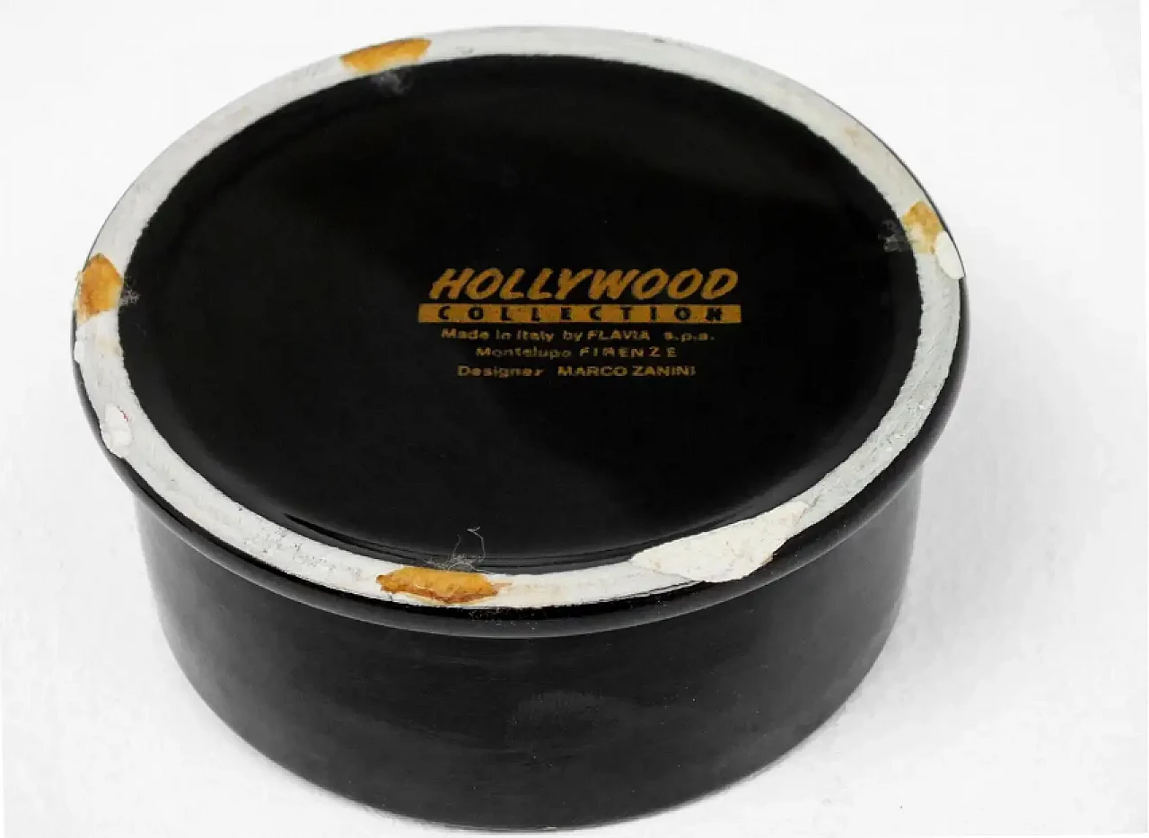 Decorative object by Marco Zanini for Hollywood Collection Ceramics by Flavia Montelupo, 1980s 2