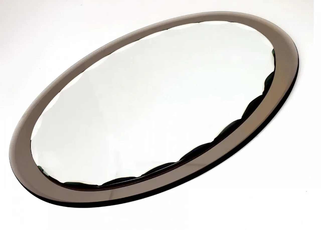 Specchio con bordi seghettati di Fontana Arte, anni '50 2