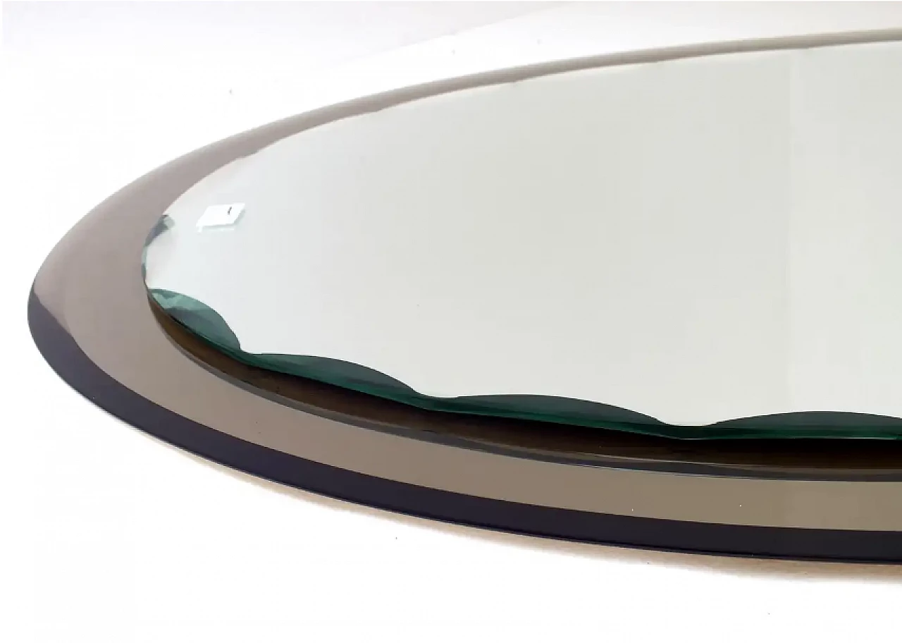 Specchio con bordi seghettati di Fontana Arte, anni '50 3