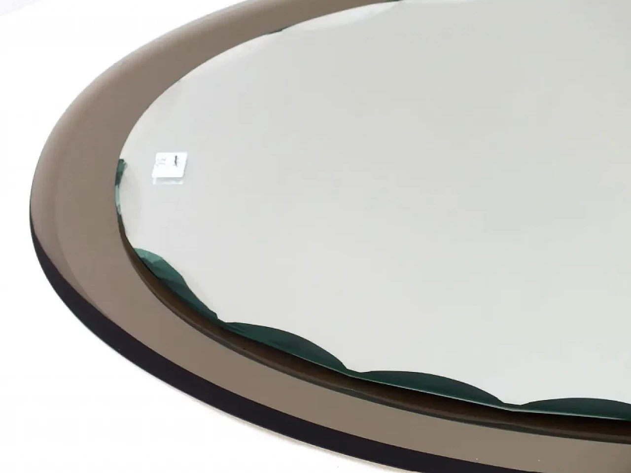 Specchio con bordi seghettati di Fontana Arte, anni '50 7