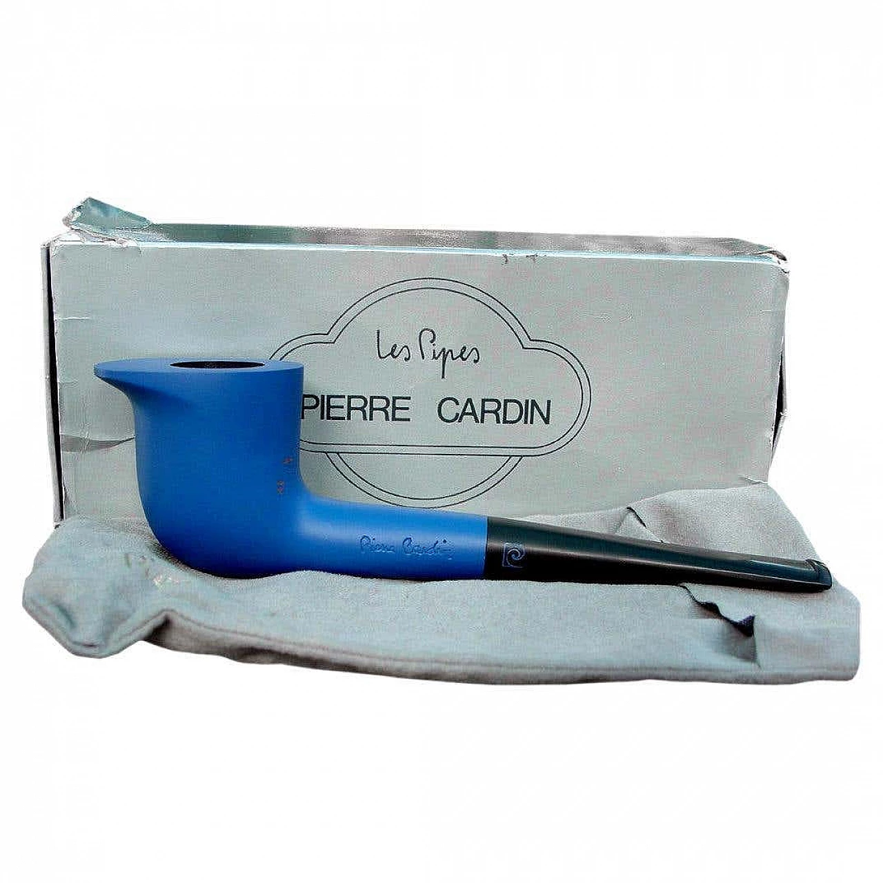 Mahogany and resin pipe by Pierre Cardin Les Pipes, 1970s 1