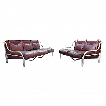 Pair of Stringa sofas by Gae Aulenti for Poltronova, 1965