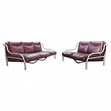 Pair of Stringa sofas by Gae Aulenti for Poltronova, 1965