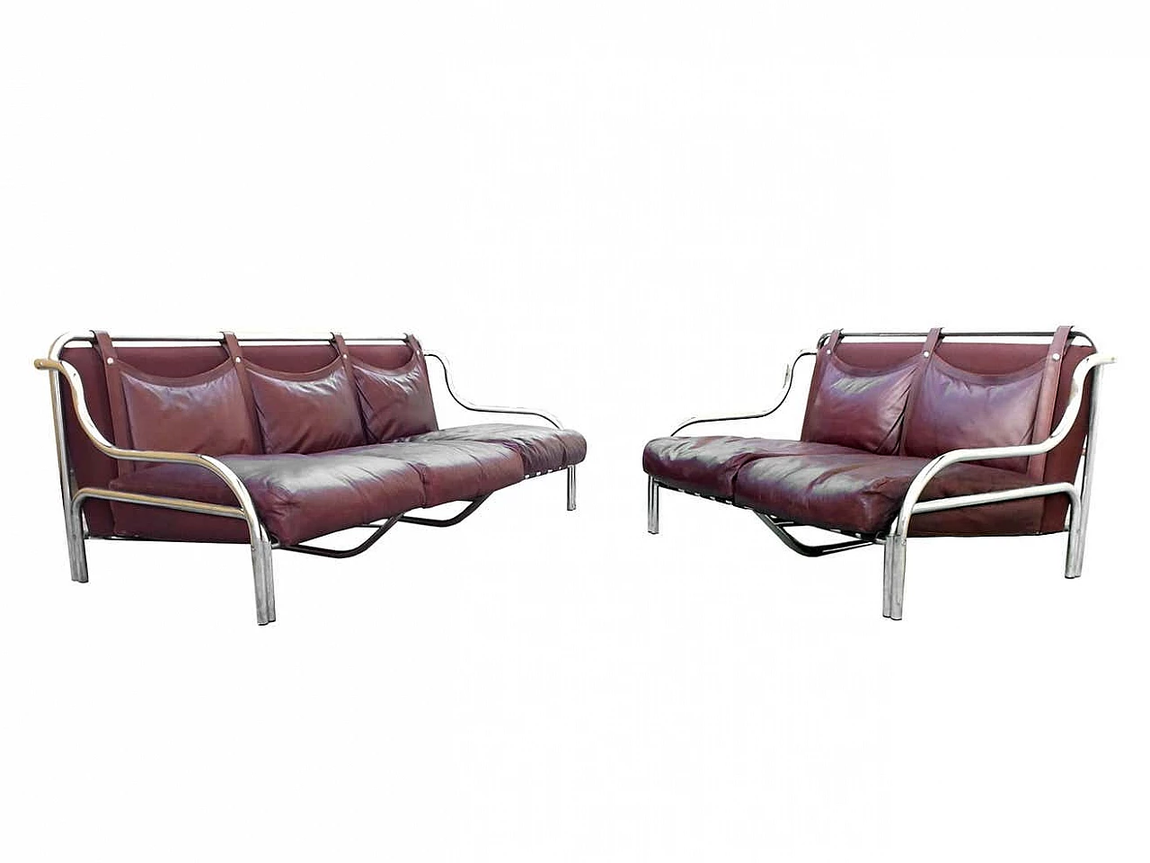 Pair of Stringa sofas by Gae Aulenti for Poltronova, 1965 3