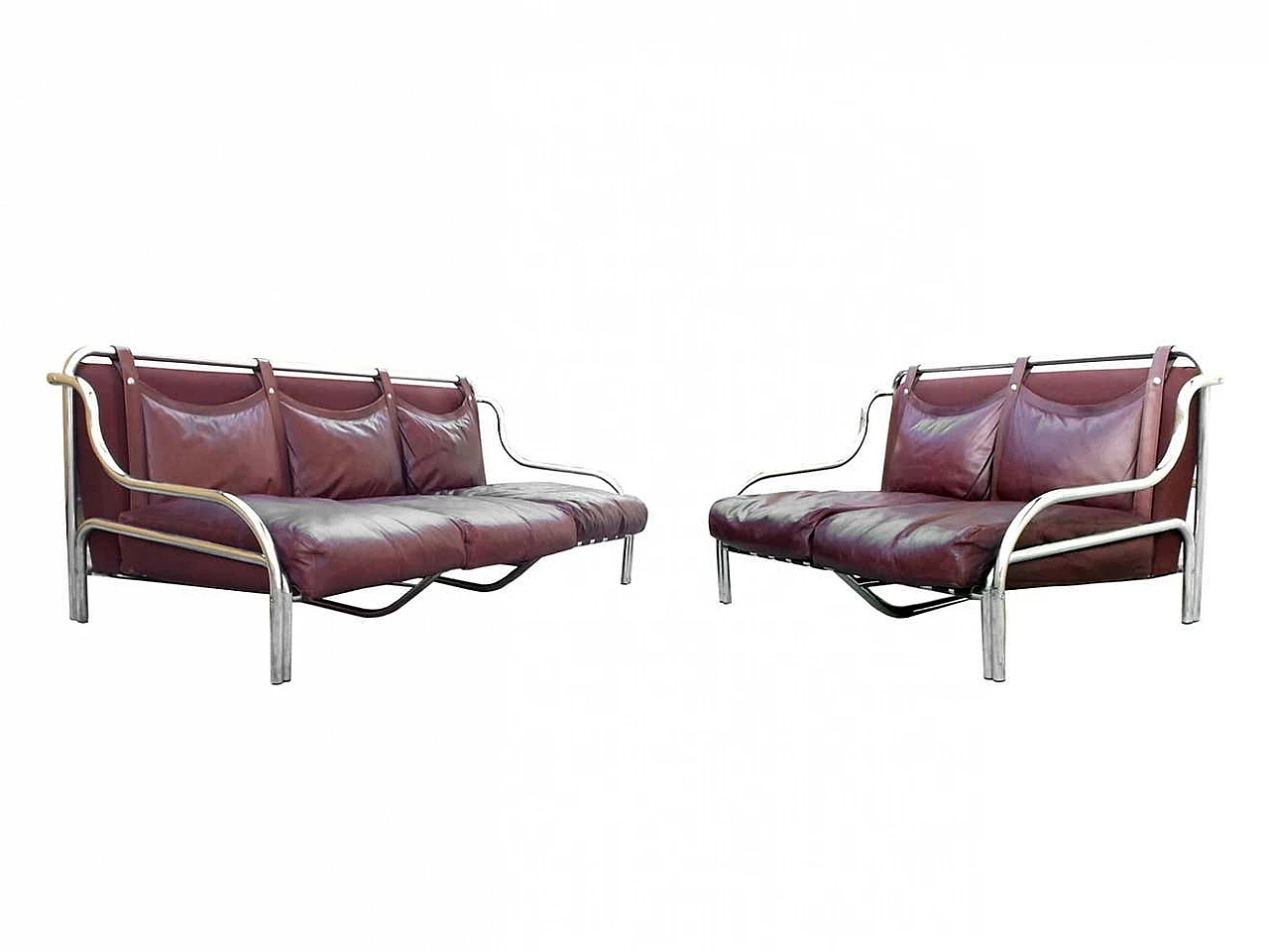 Pair of Stringa sofas by Gae Aulenti for Poltronova, 1965 4