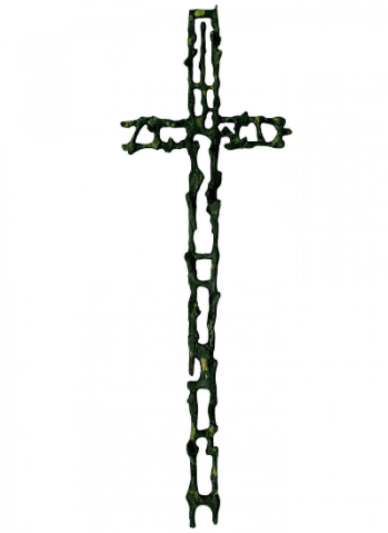 Wrought iron crucifix by Attilio Biancardi, 1970s 1
