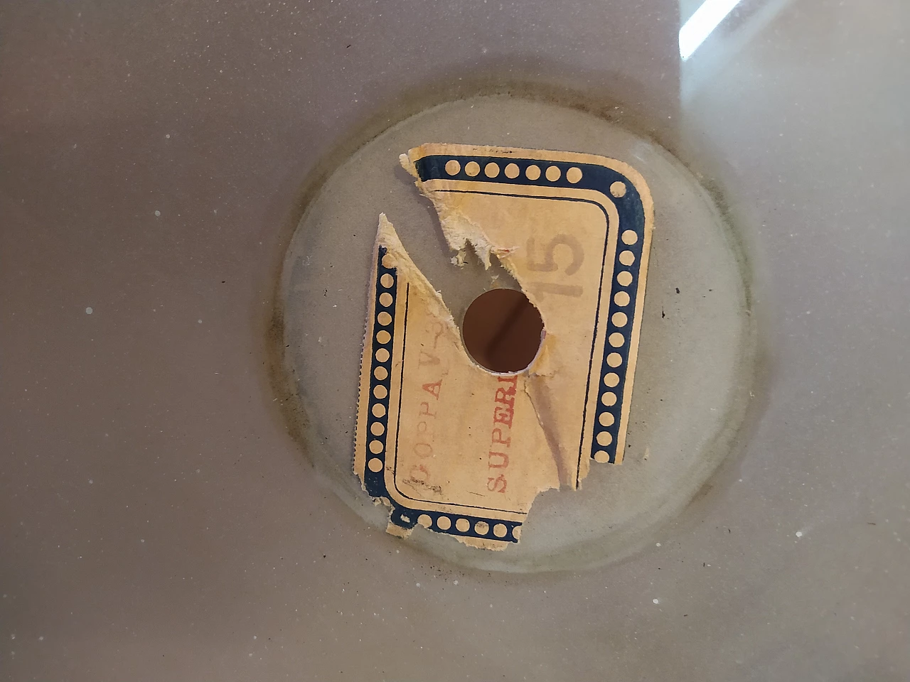 Lampadario in vetro e ottone nello stile di Pietro Chiesa, anni '50 6