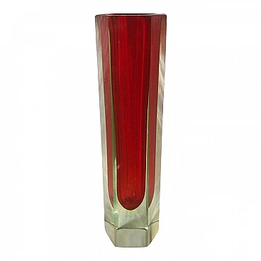 Submerged glass vase in the style of Alessandro Mandruzzato, 1970s