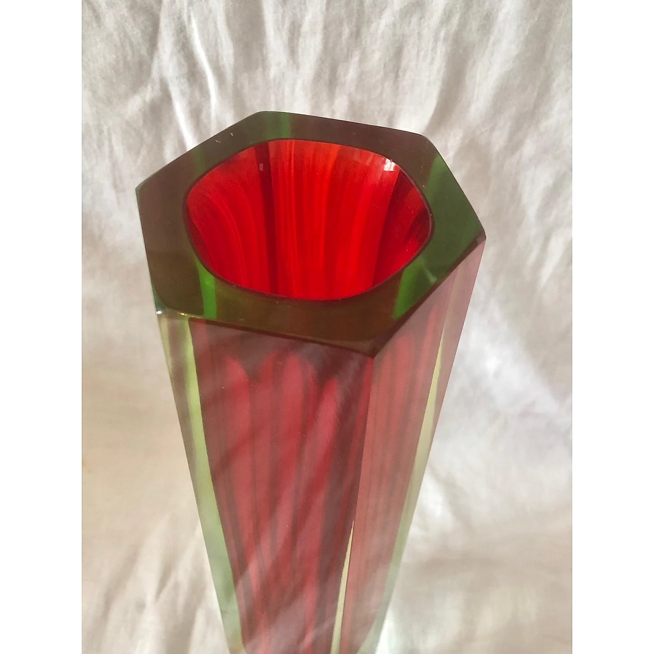 Submerged glass vase in the style of Alessandro Mandruzzato, 1970s 7