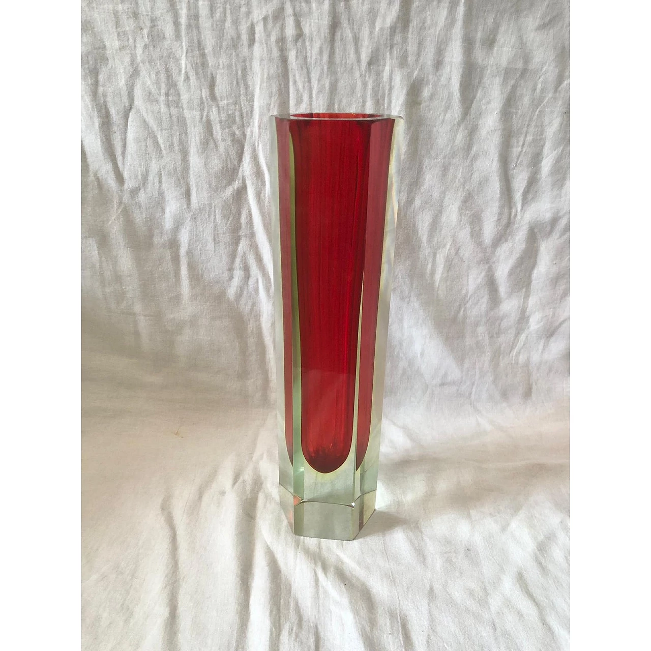 Submerged glass vase in the style of Alessandro Mandruzzato, 1970s 11