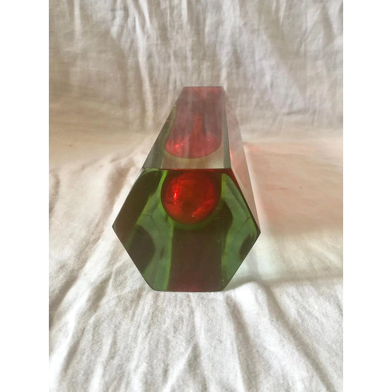 Submerged glass vase in the style of Alessandro Mandruzzato, 1970s 13