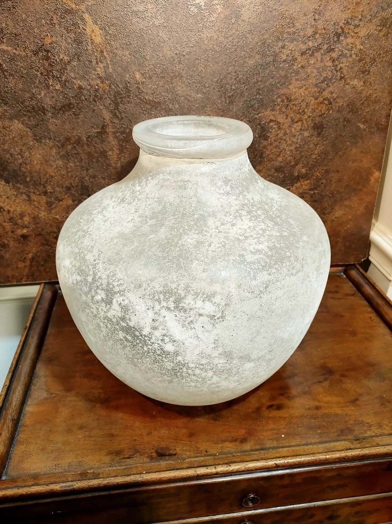 Vaso Scavo in vetro di Seguso, anni '80 6