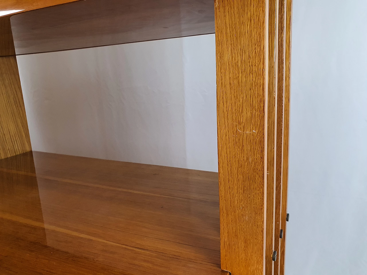 Beech wardrobe with bookcase, 1950s 28