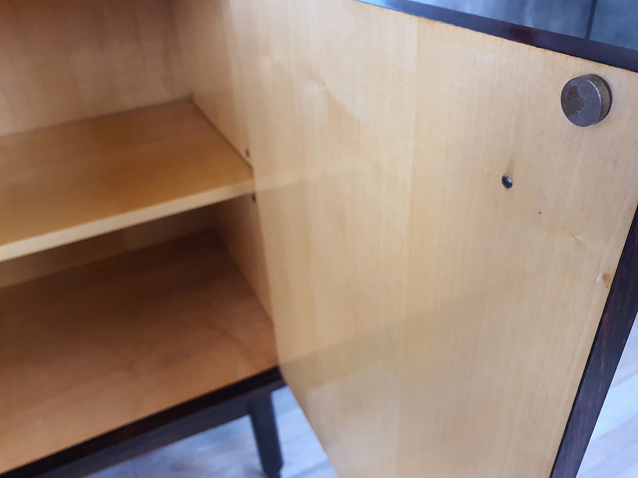 Credenza in palissandro stile scandinavo con ante scorrevoli di IMA Mobili, anni '70 34