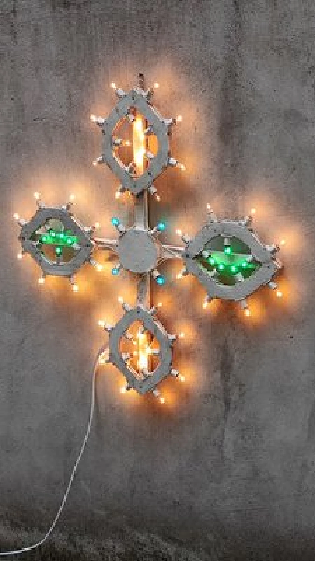 Insegna luminosa a croce, anni '70 2