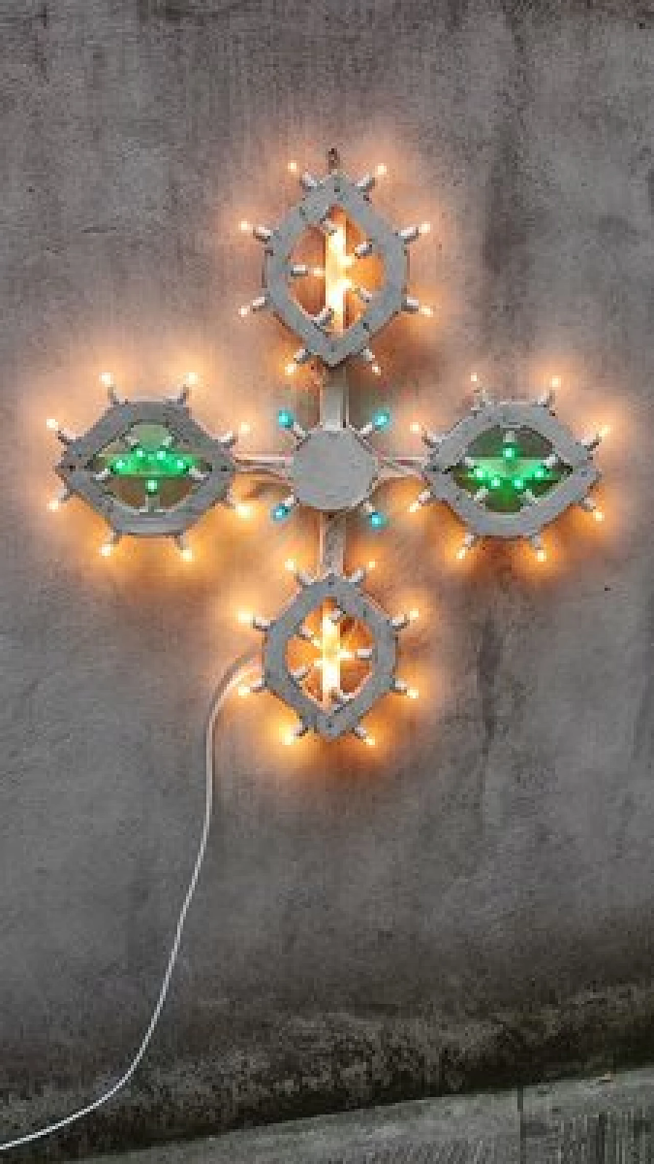 Insegna luminosa a croce, anni '70 5