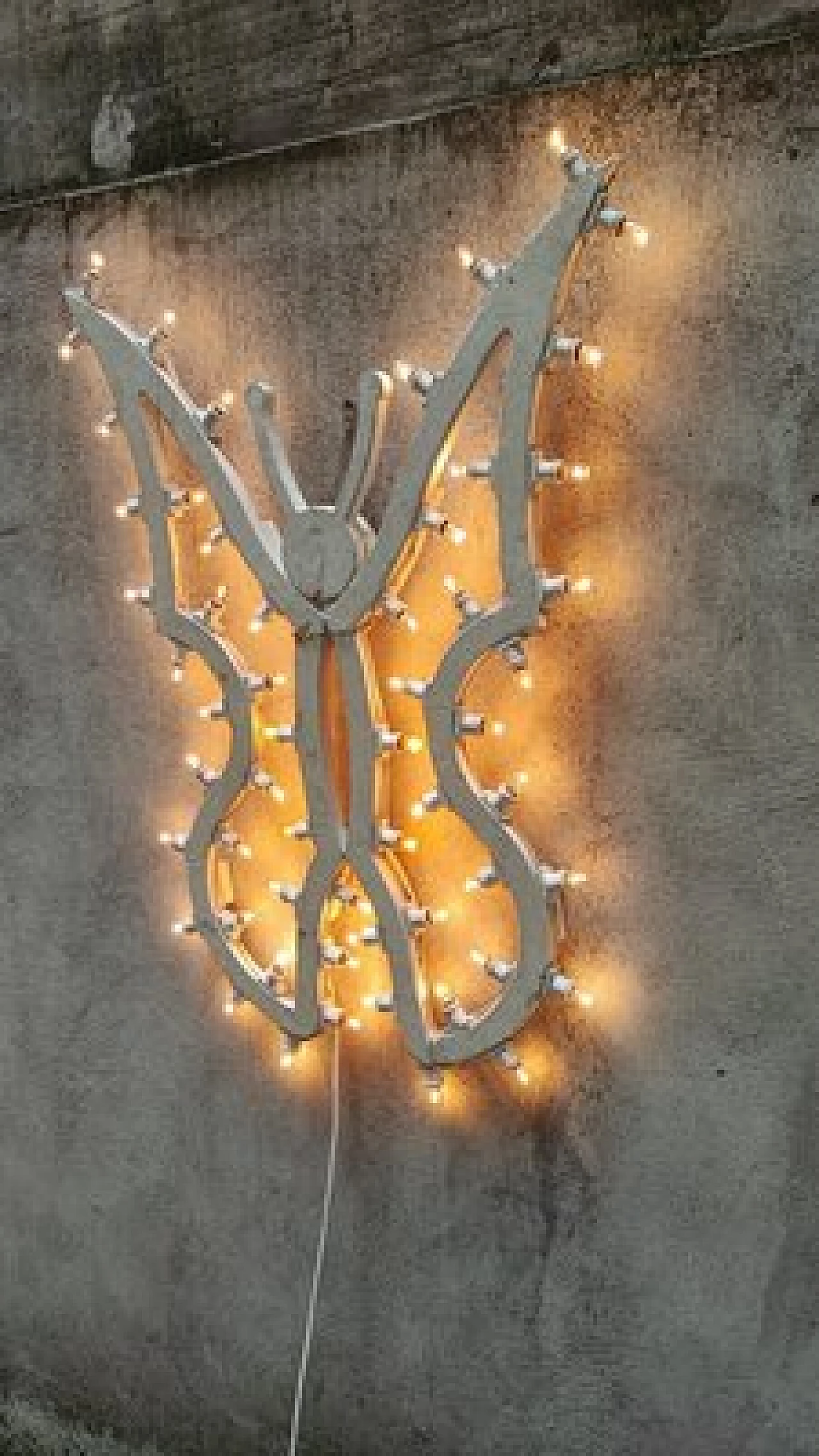 Lit sign in the shape of a butterfly, 1970s 2