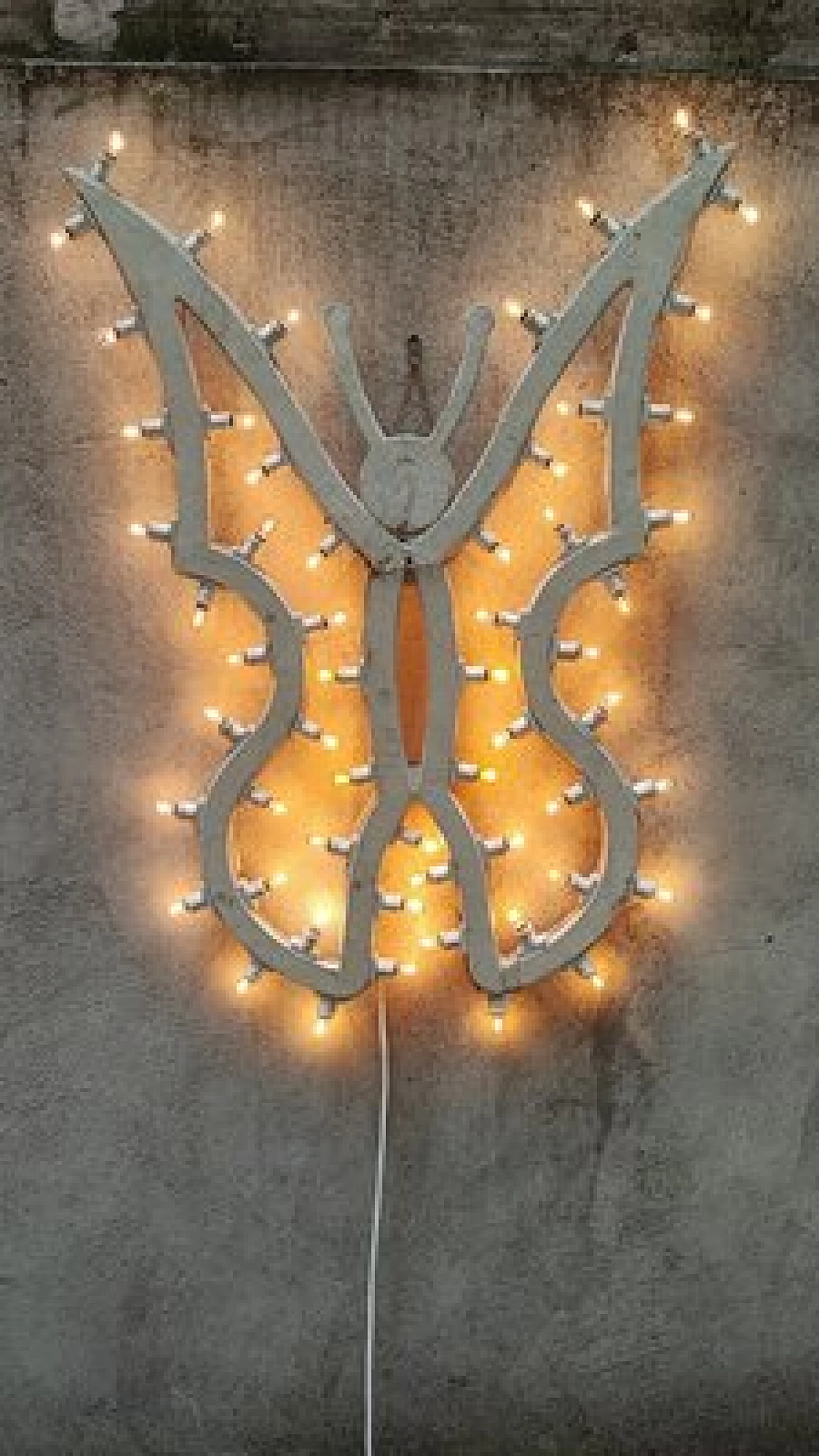 Lit sign in the shape of a butterfly, 1970s 4