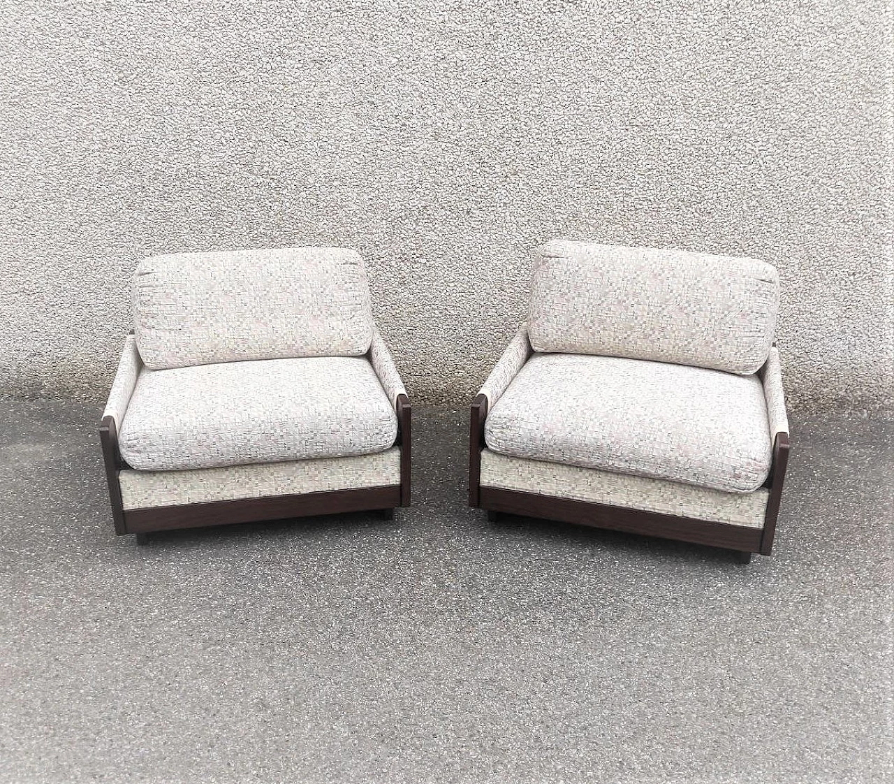 Pair of 920 armchairs by Afra and Tobia Scarpa for Cassina, 1960s 3