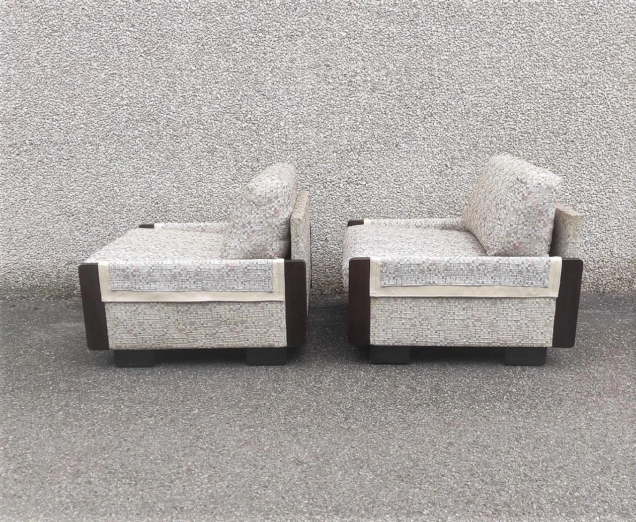 Pair of 920 armchairs by Afra and Tobia Scarpa for Cassina, 1960s 4