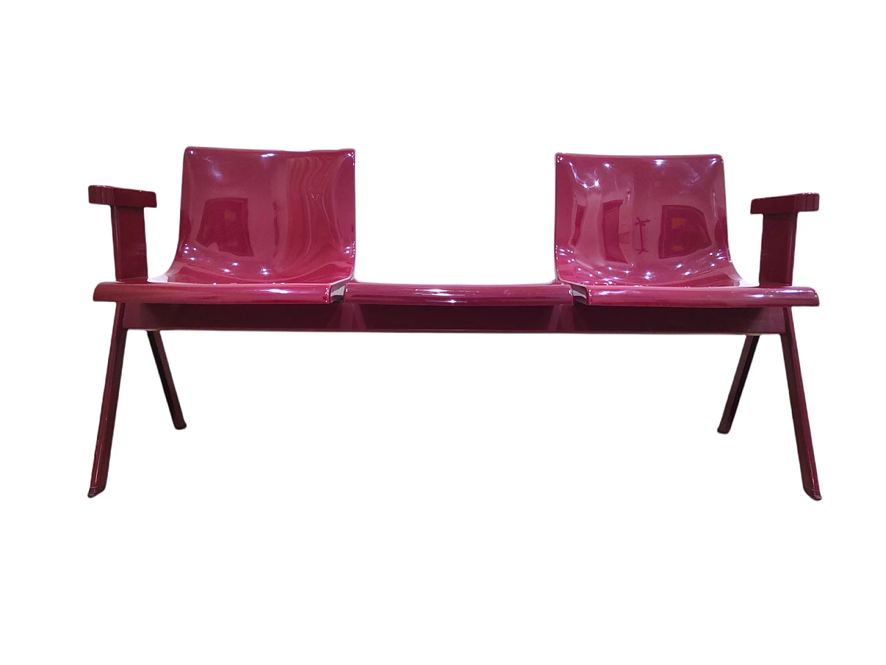 Waiting room bench 45 by Ettore Sottsass for Olivetti Synthesis, 1970s 2