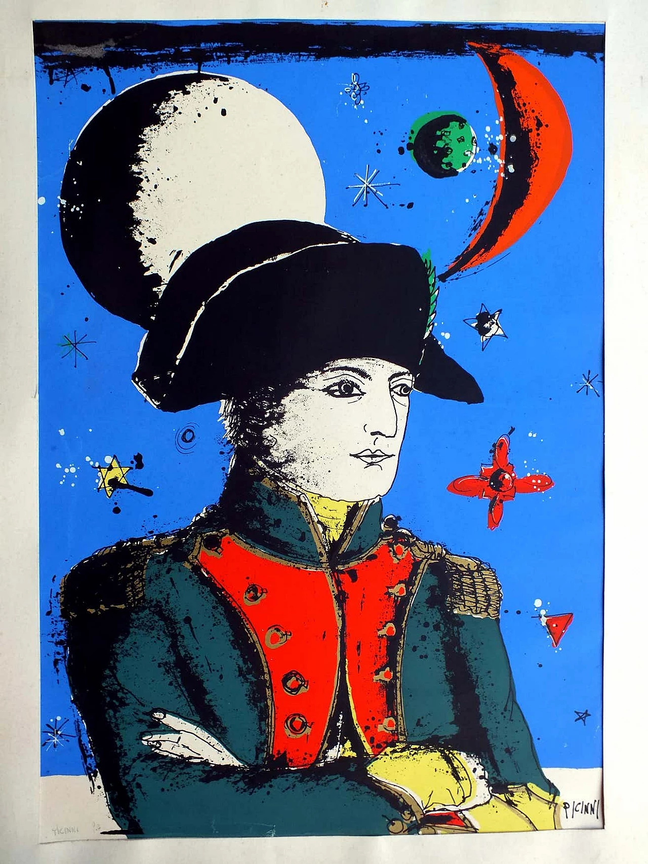 Gennaro Picinni, Napoleon, silkscreen print, 1970s 2