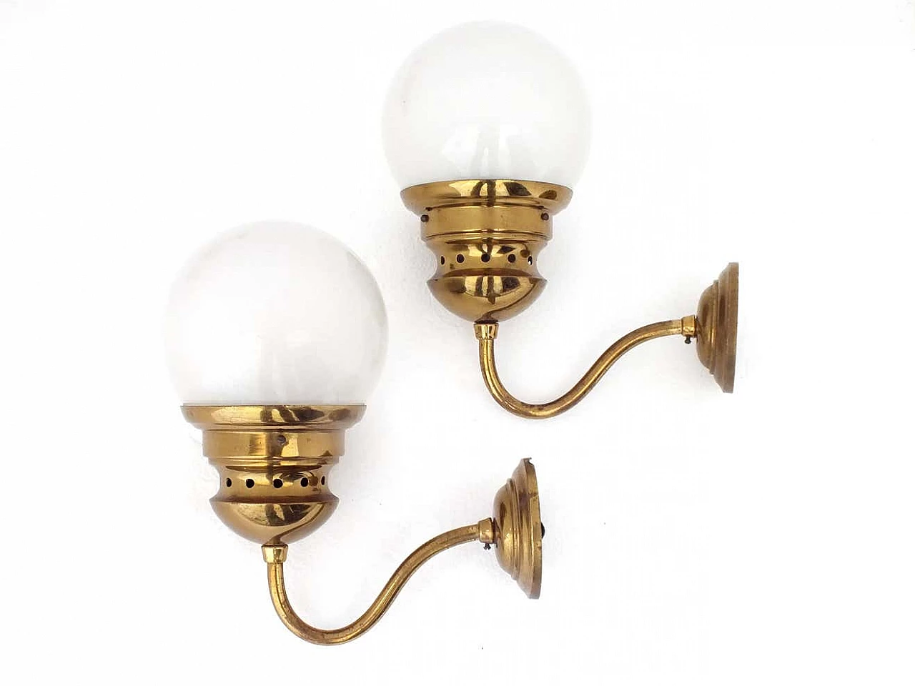 Pair of Lp1 Lamp sconces by Luigi Caccia Dominioni for Azucena, 1950s 2