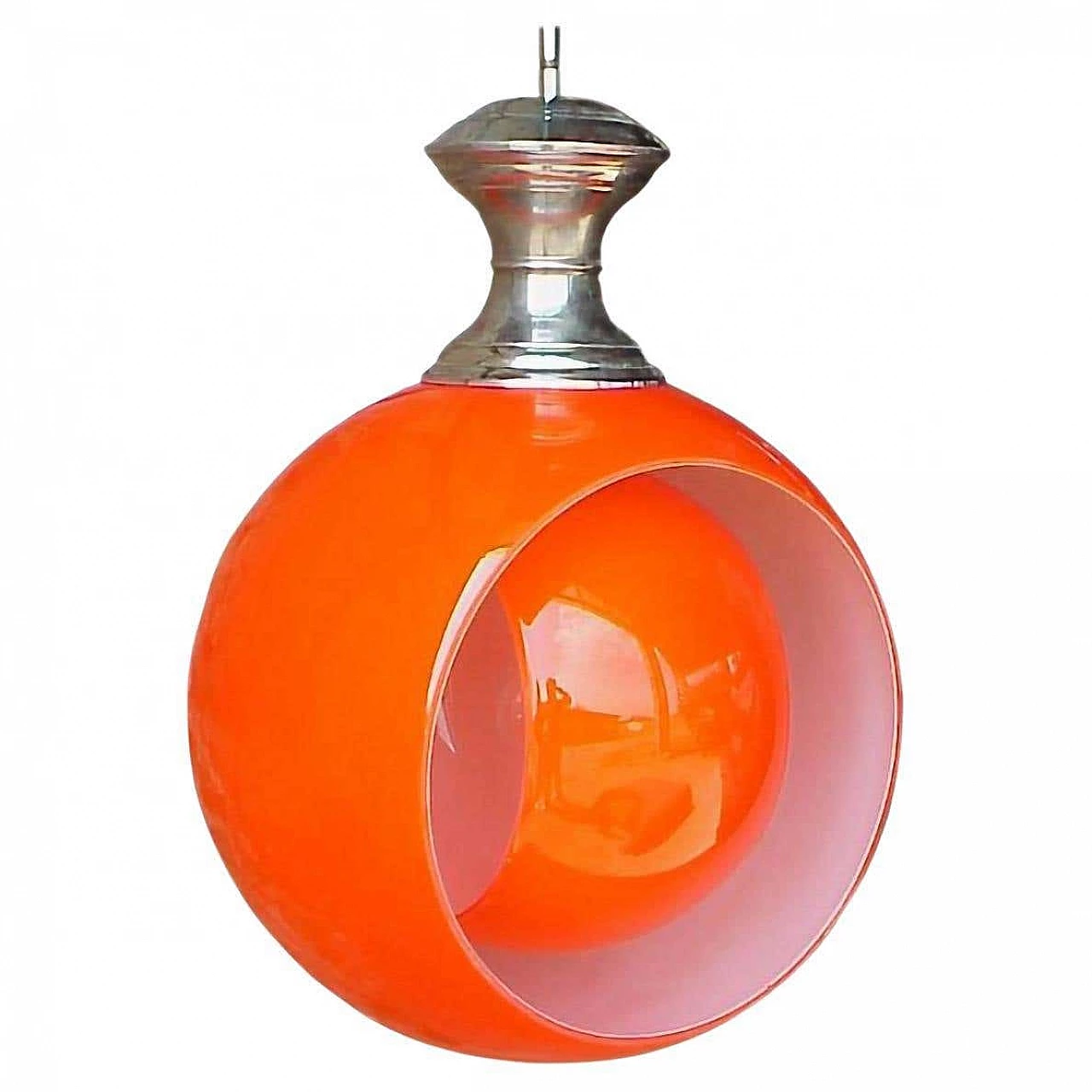 Eclipse glass ceiling lamp by Carlo Nason for Mazzega, 1960s 1