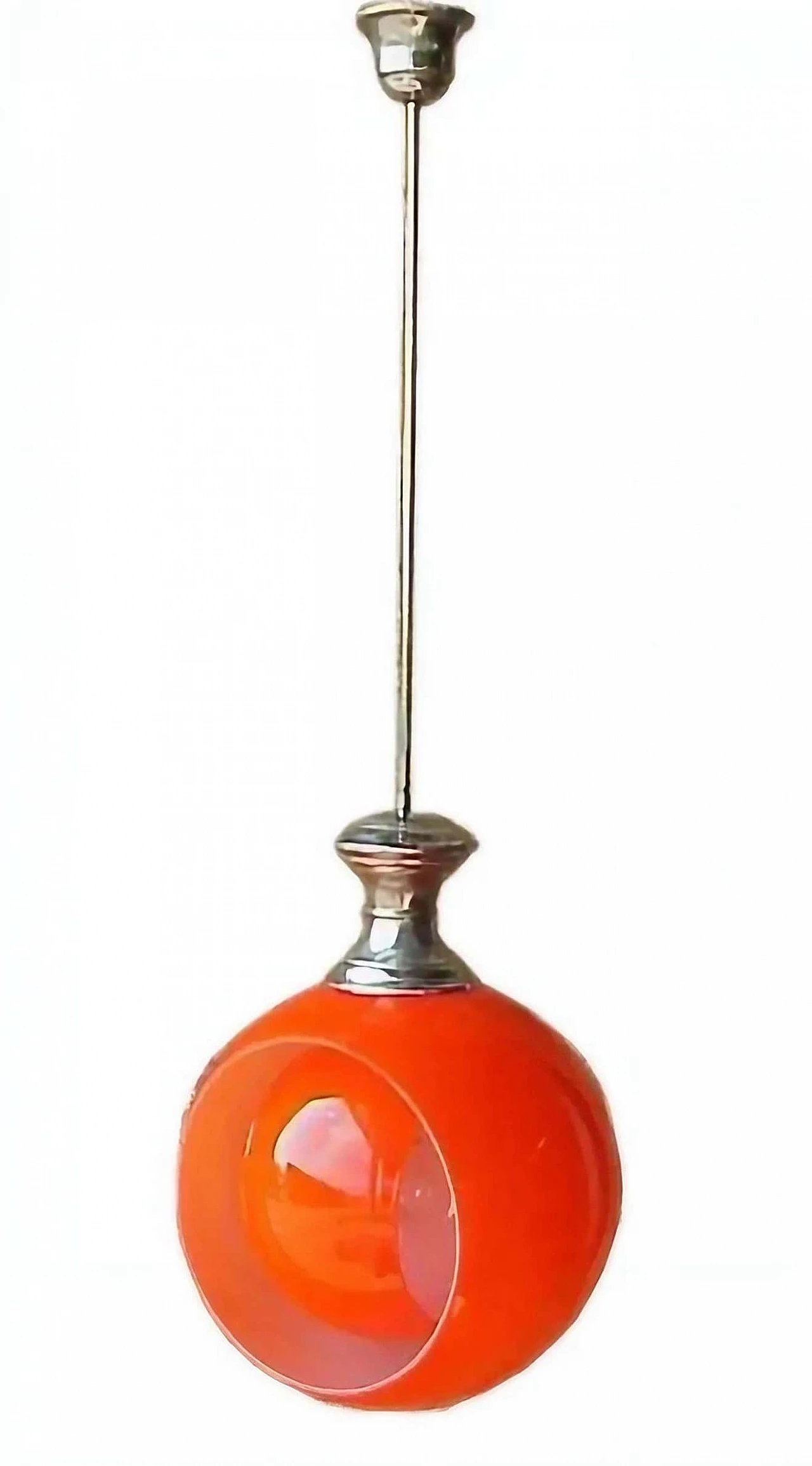 Eclipse glass ceiling lamp by Carlo Nason for Mazzega, 1960s 5