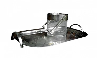 Tray and ice bucket by Lino Sabattini, 1970s