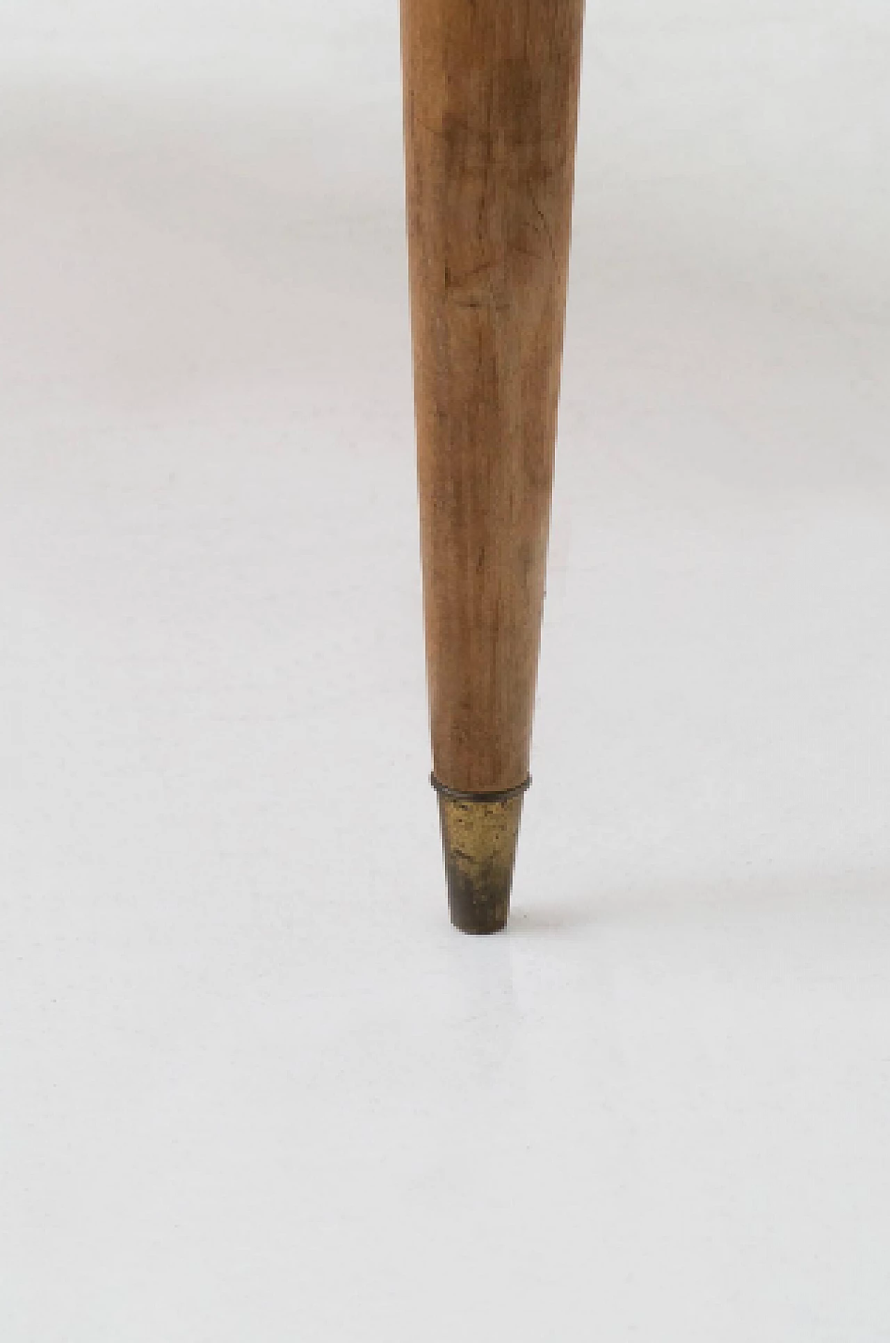 Wood, glass and brass table by Paolo Buffa, 1950s 12